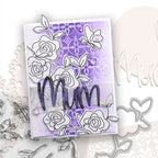 Polkadoodles Flower Trellis Circle Stencil pd8882 mom