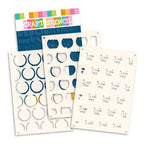 Polkadoodles Goldfish Bowl 6x8 Layering Stencils pd9151