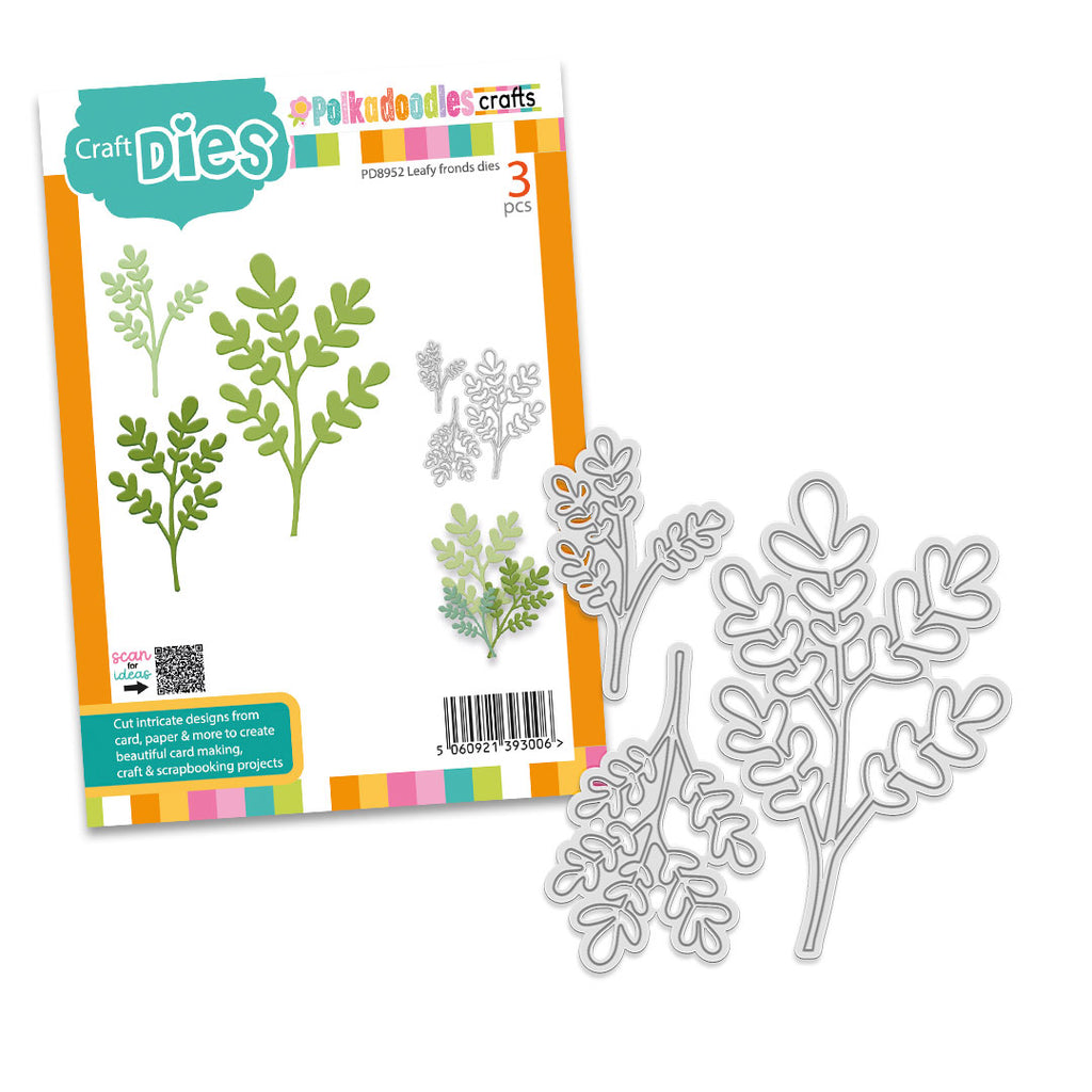 Polkadoodles Leafy fronds Dies pd8952