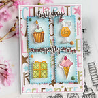 Polkadoodles Party Fun Outline Dies pd8829 treats