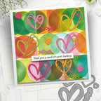 Polkadoodles Scribble Heart Dies pd9088 thank you