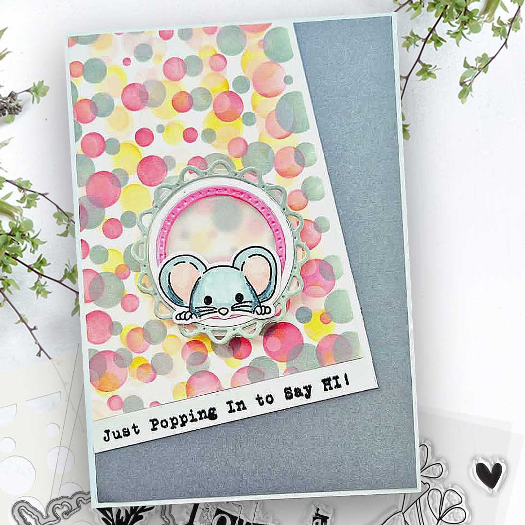 Polkadoodles Sending Love Outline Dies pd9119 Hi