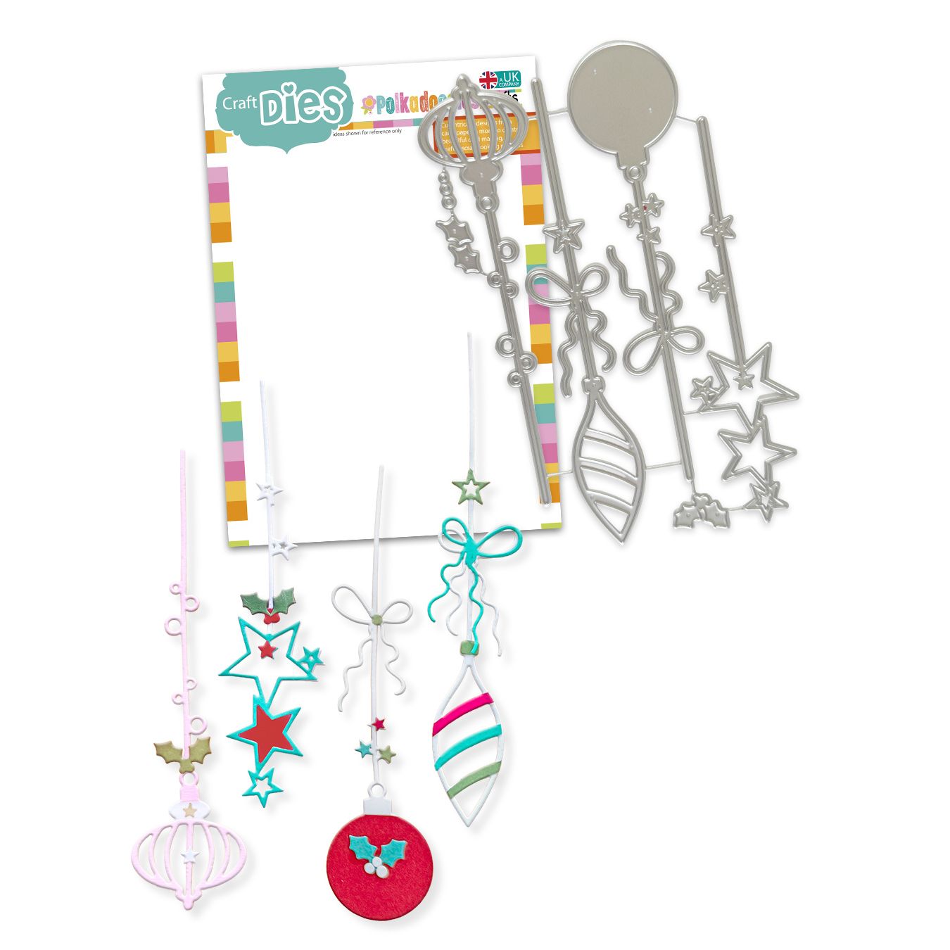 Polkadoodles Sparkling Delicate Baubles Dies pd9196