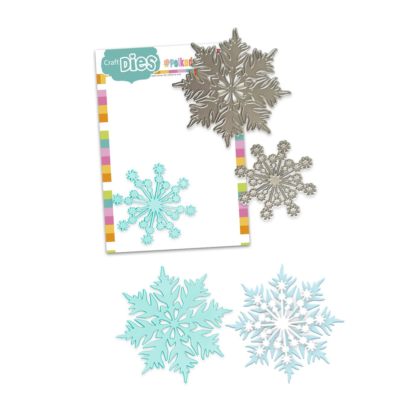 Polkadoodles Sparkling Snowflakes Dies pd9190
