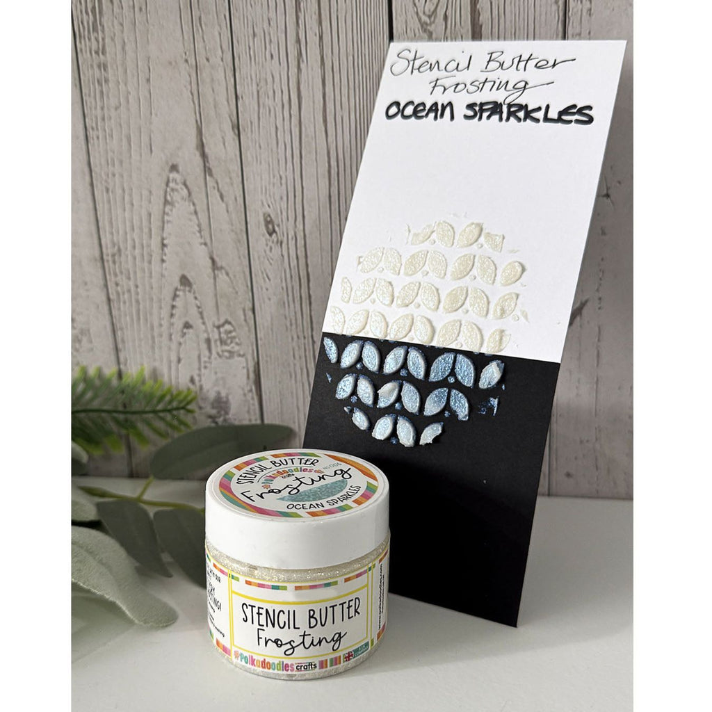 Polkadoodles Stencil Butter Frosting Ocean Sparkles pd8968
