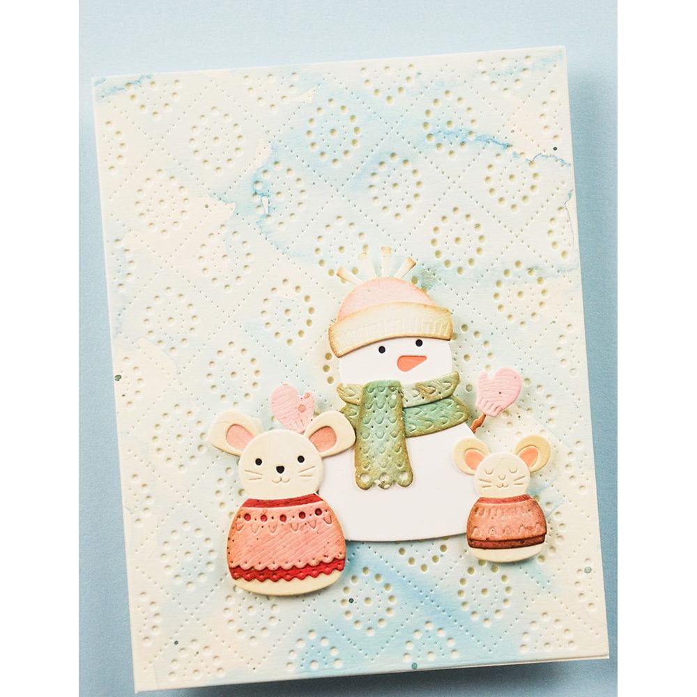 Poppy Stamps Diamond Oval Pinpoint Background Die 2757 mouse