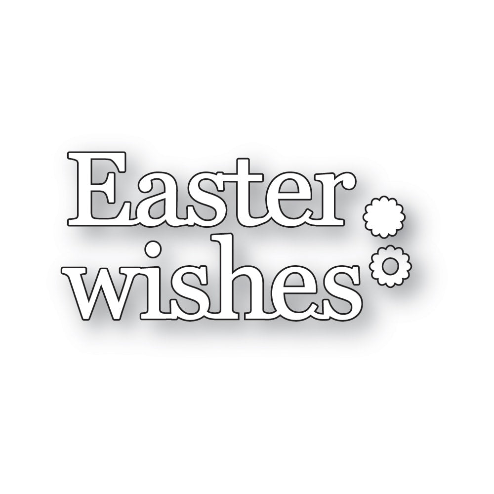 Poppy Stamps Easter Wishes Dies 2732 pieces