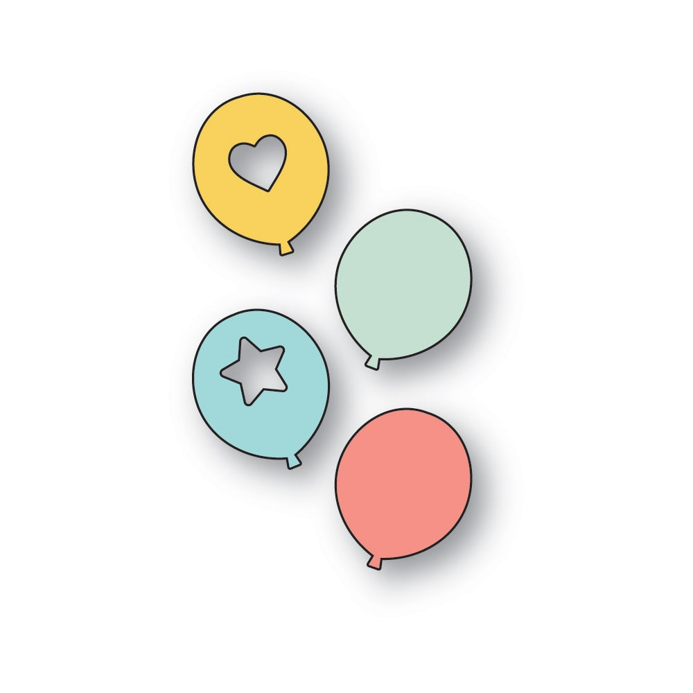 Poppy Stamps Festive Balloons Die 2695