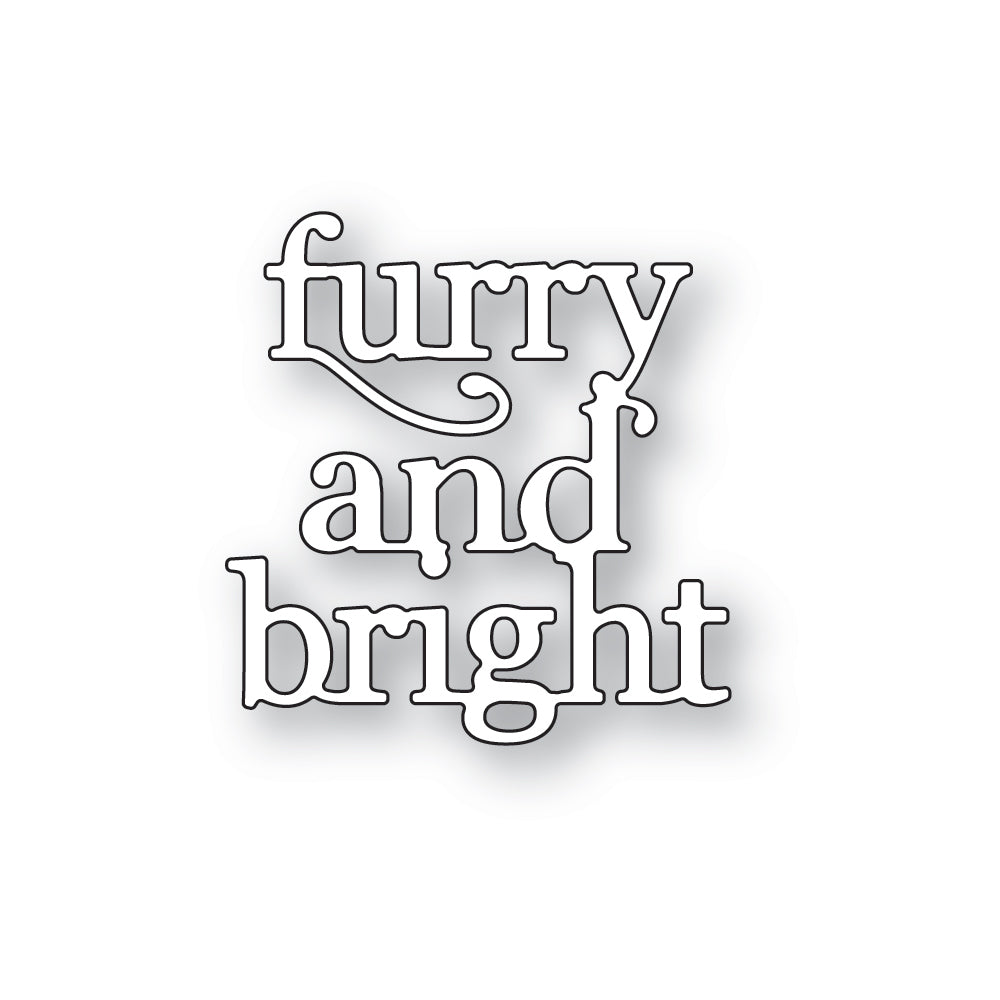 Poppy Stamps Furry and Bright Die 2654