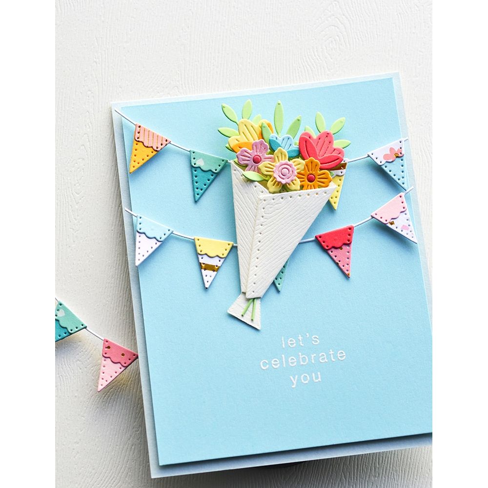Poppy Stamps Handpicked Bouquet Dies 2680 celebrate