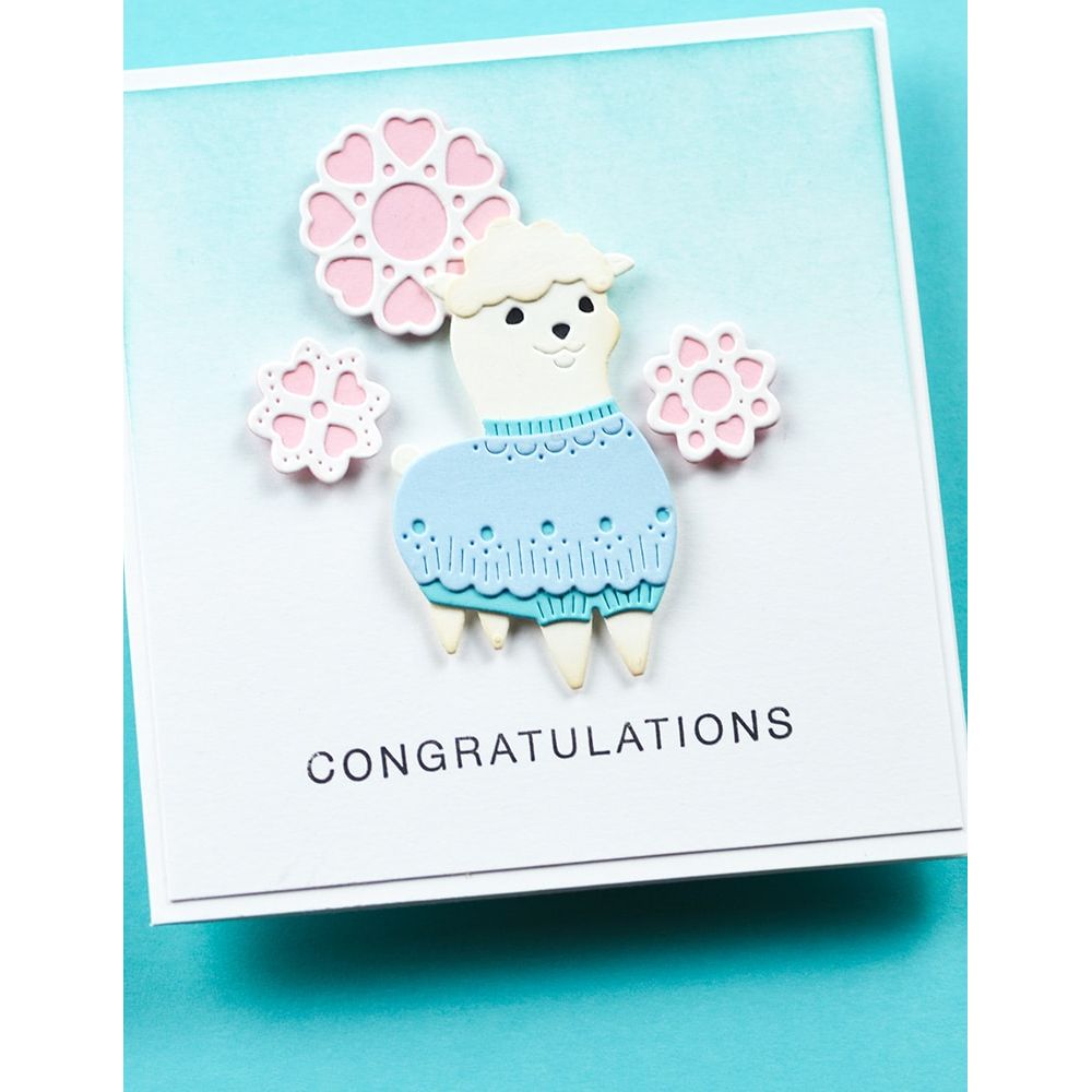 Poppy Stamps Heart Flowers Dies 2704 congratulations