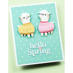 Poppy Stamps Hello Spring Dies 2730 sheep