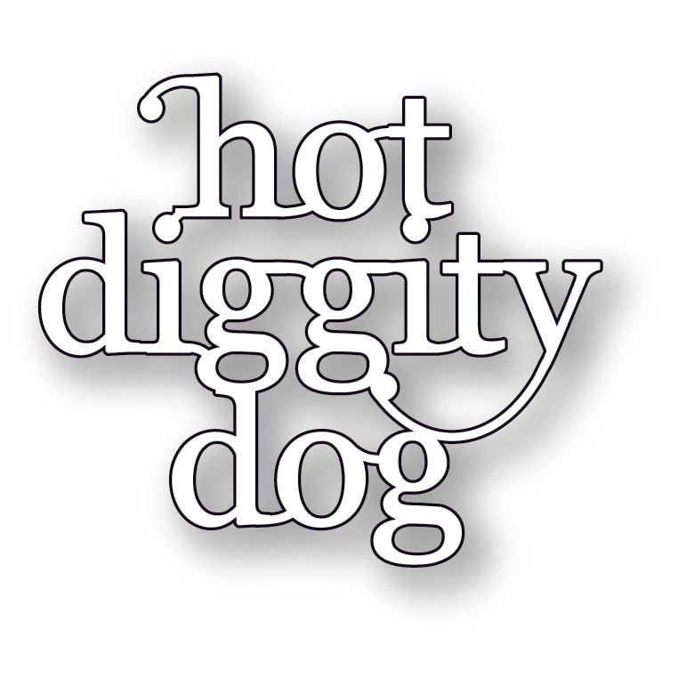 Poppy Stamps Hot Diggity Dog Dies 2736