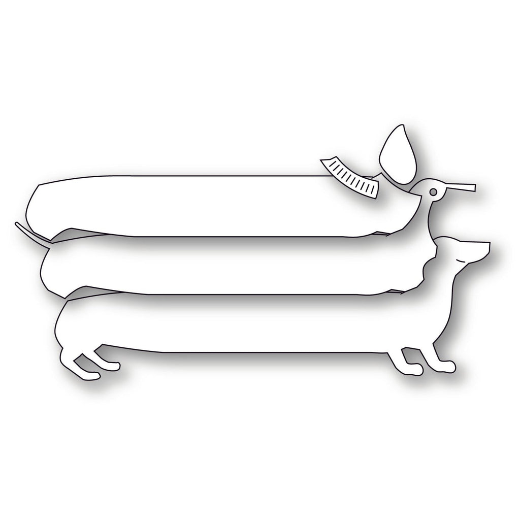 Poppy Stamps Long Dachshund Dies 2722 pieces