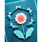 Poppy Stamps Nordic Luminelle Flower Dies 2763 butterfly