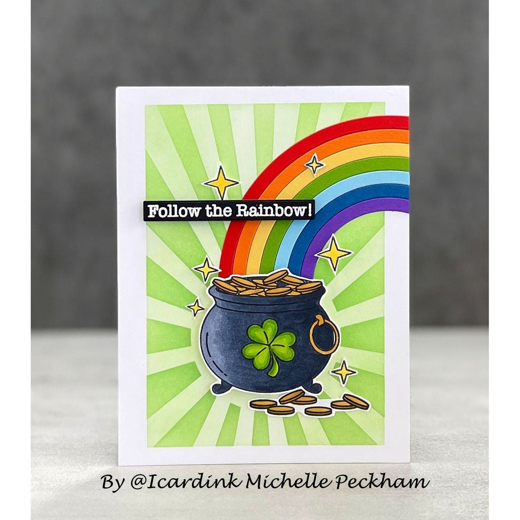 Simon Says Clear Stamps Pot o' Gold 1019ssc Splendor St. Patrick's Day Card