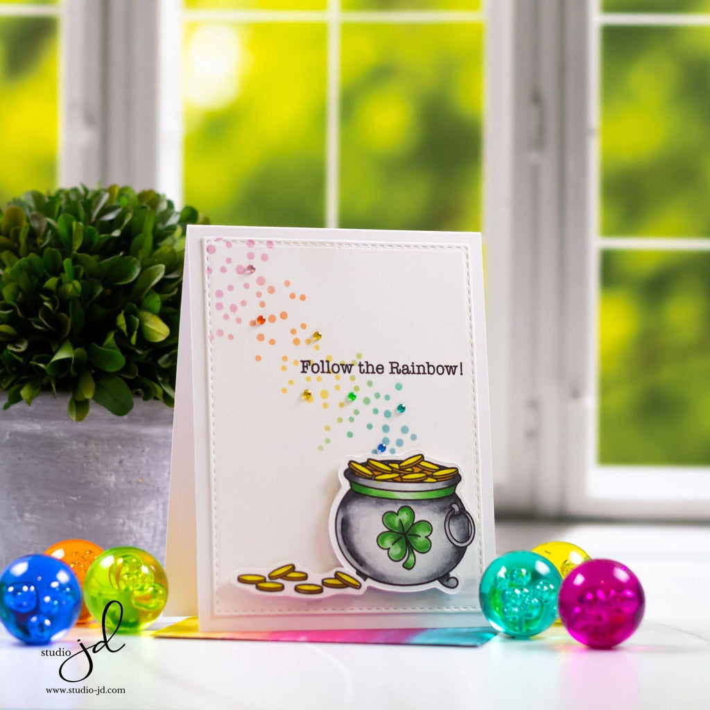 Simon Says Clear Stamps Pot o' Gold 1019ssc Splendor St. Patrick's Day Card | color-code:ALT05