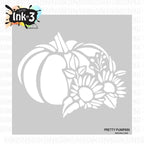 Inkon3 Pretty Pumpkin 6x6 Stencil
