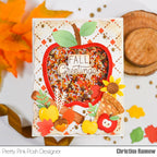 Pretty Pink Posh Apple Shaker Dies shaker card