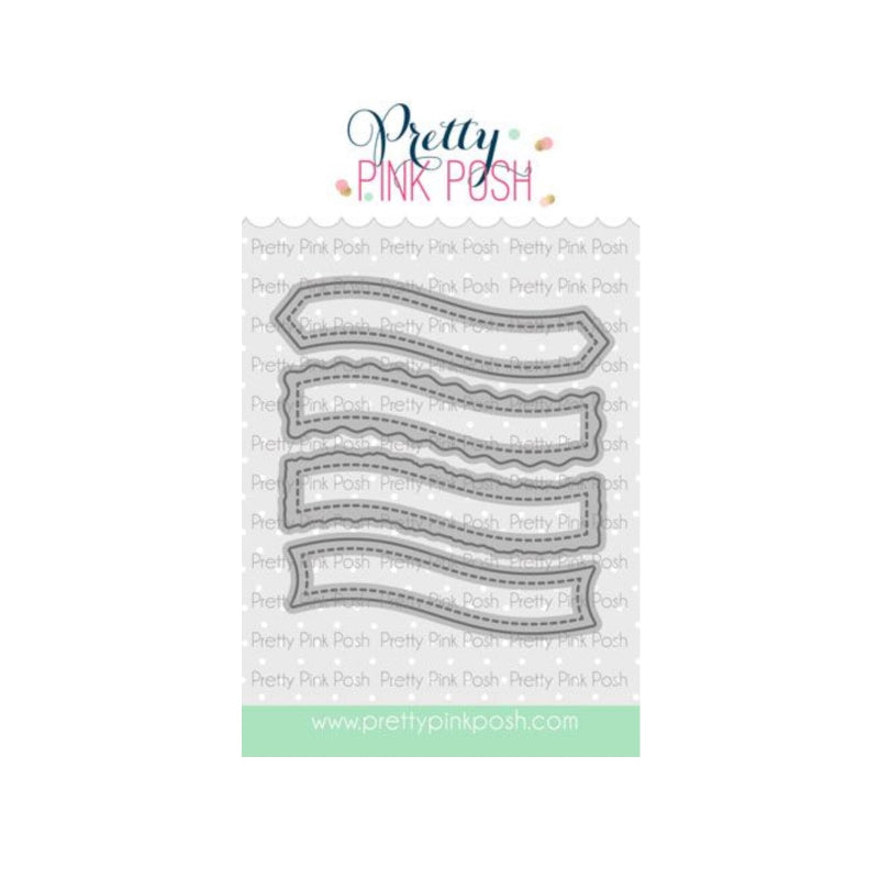 Pretty Pink Posh Banner Greetings 4 Dies