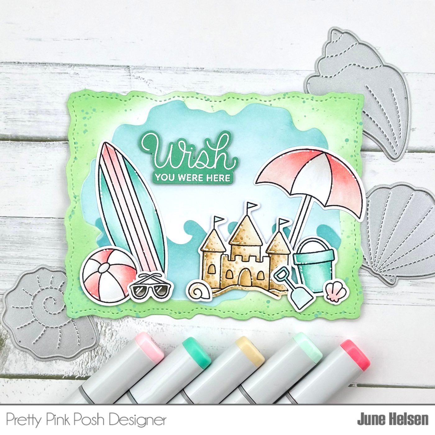 Pretty Pink Posh Beach Fun Dies bucket