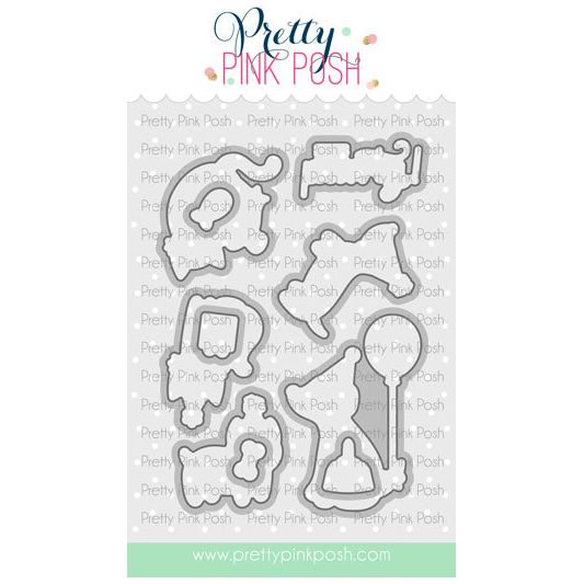 Pretty Pink Posh  Birthday Dogs and Cats Clear Stamp and Die Set product image 2