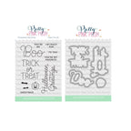 Pretty Pink Posh Boo Greetings Clear Stamp and Die Set
