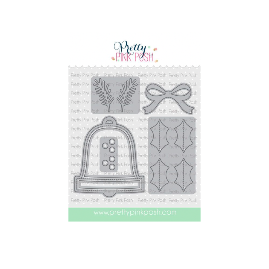 Pretty Pink Posh Christmas Bell Shaker Dies