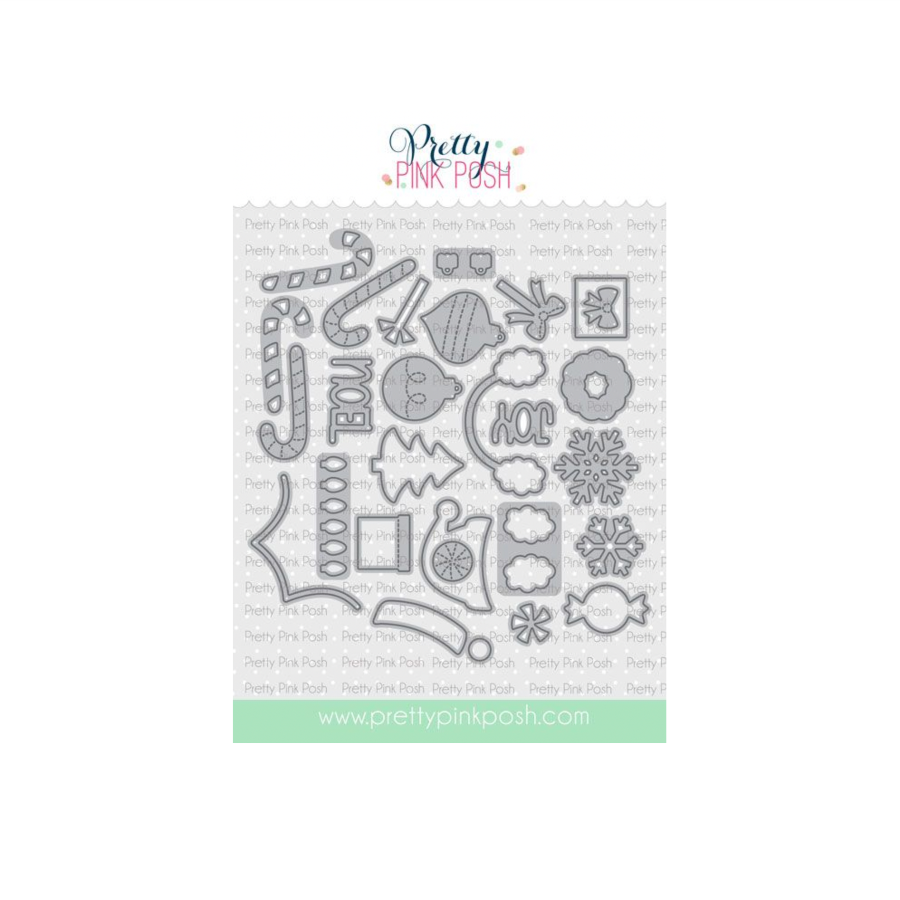 Pretty Pink Posh Christmas Holder Additons Dies
