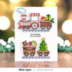 Pretty Pink Posh Christmas Train Dies joy