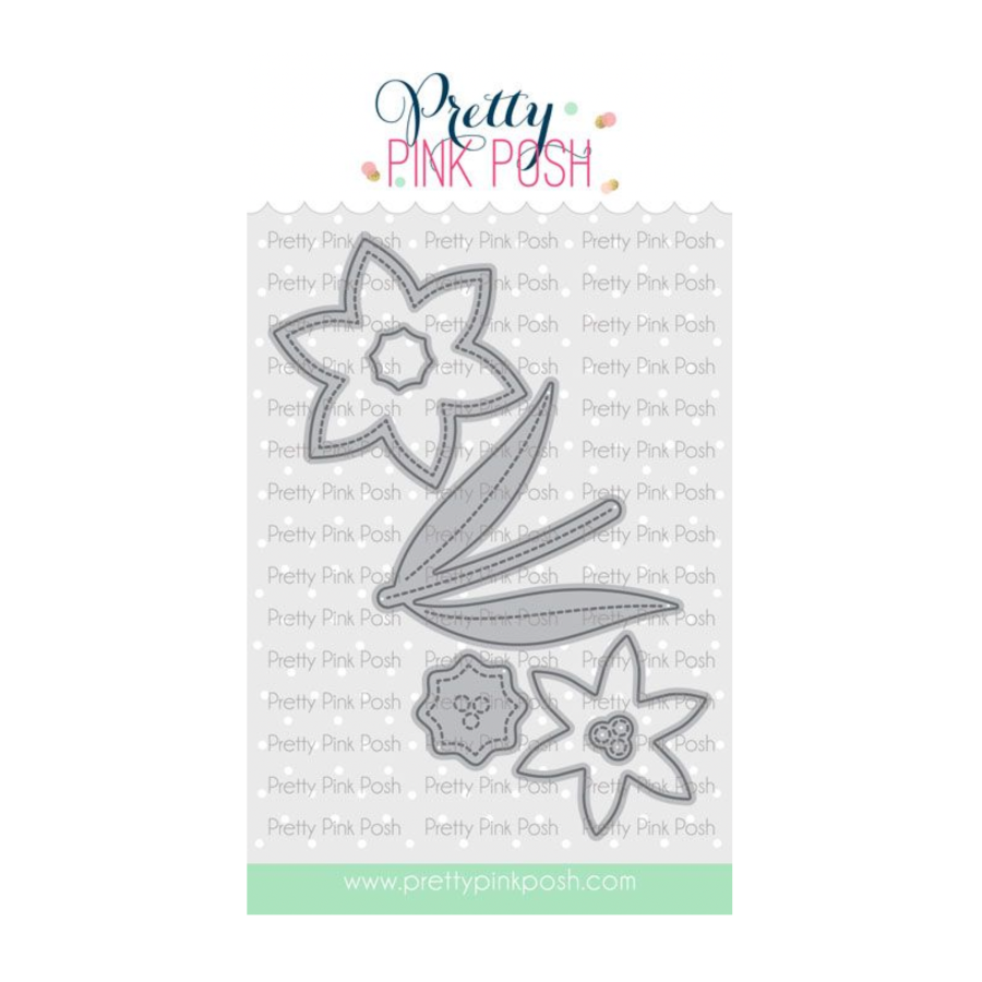 Pretty Pink Posh Daffodil Shaker Dies