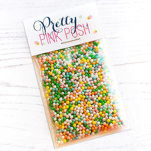 Pretty Pink Posh Enchanted Glass Shaker Beads