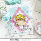 Pretty Pink Posh Eyelet Diamonds Dies raindrops