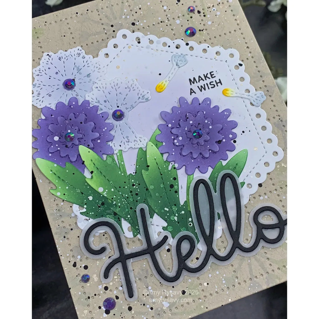 Pretty Pink Posh Eyelet Hexagons Dies hello | color-code:ALT01