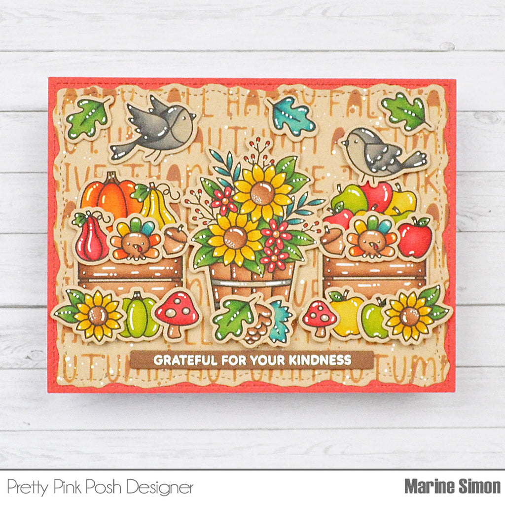 Pretty Pink Posh Fall Harvest Dies grateful
