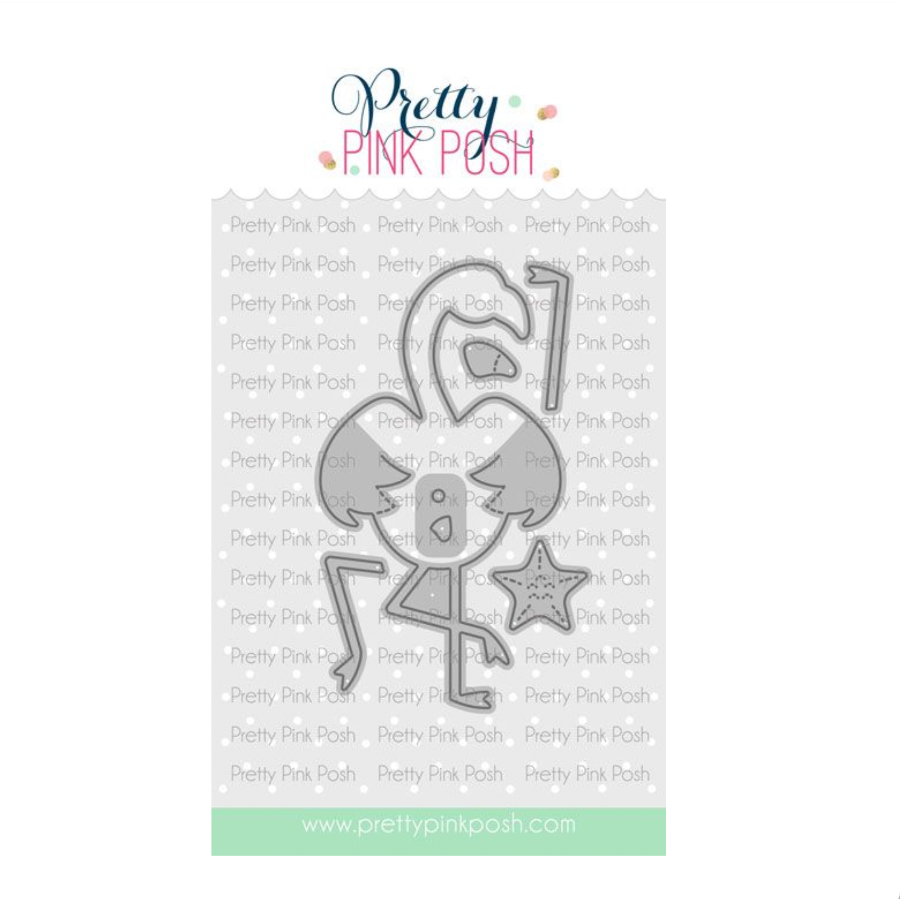 Pretty Pink Posh Flamingo Holder Dies