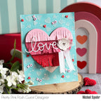 Pretty Pink Posh Fringe Heart Dies lovely | color-code:ALT03