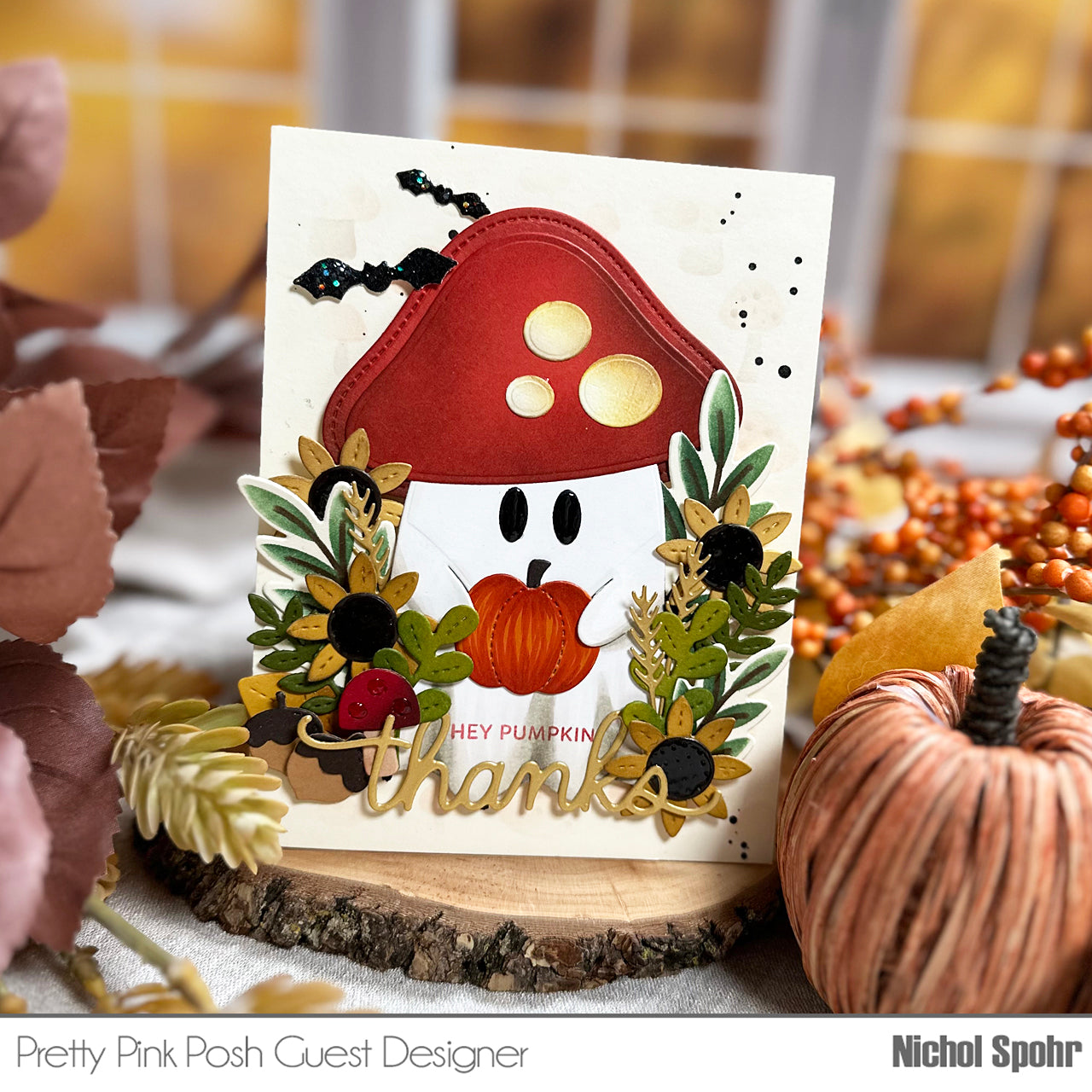 Pretty Pink Posh Ghost Holder Dies thanks | color-code:ALT03