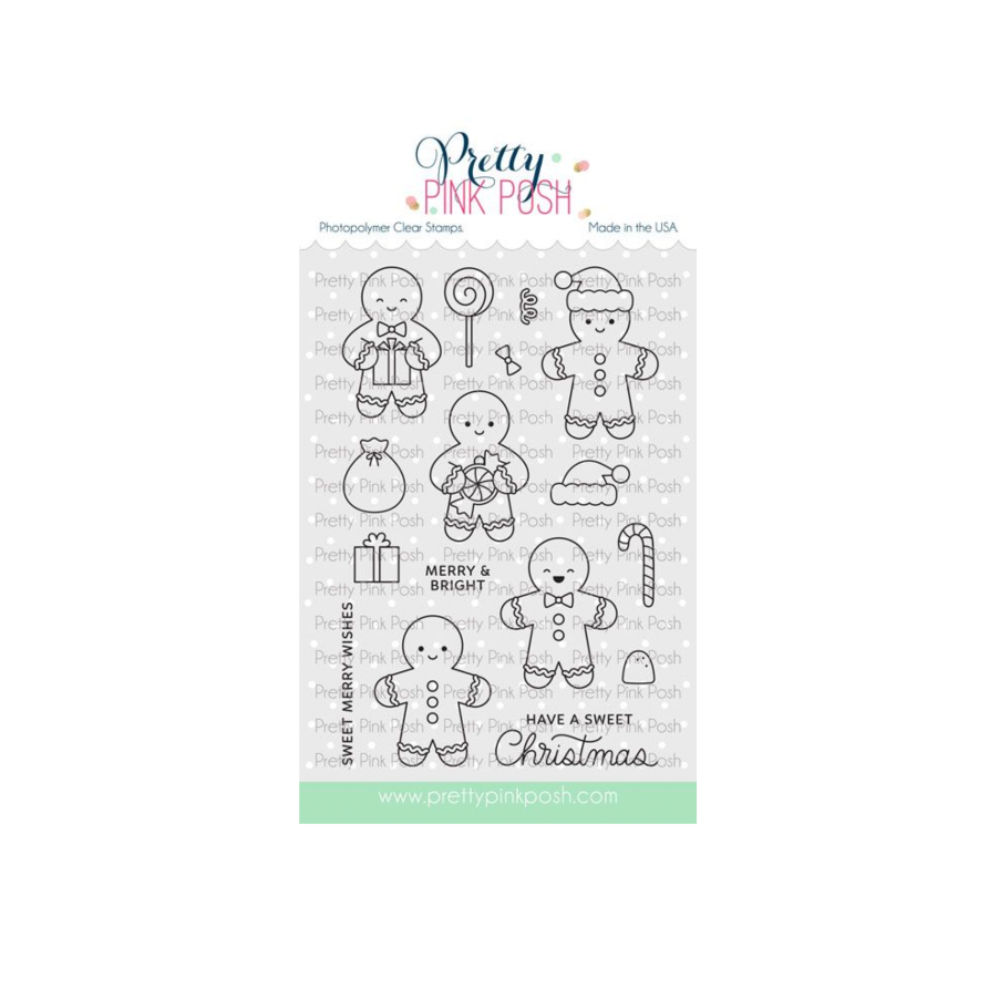 Pretty Pink Posh Gingerbread Friends Clear Stamps