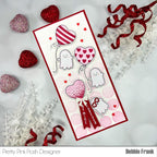 Pretty Pink Posh Heart Balloons Dies be mine