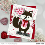 Pretty Pink Posh Heart Balloons Dies love