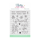 Pretty Pink Posh Hello Friend Clear Stamps
