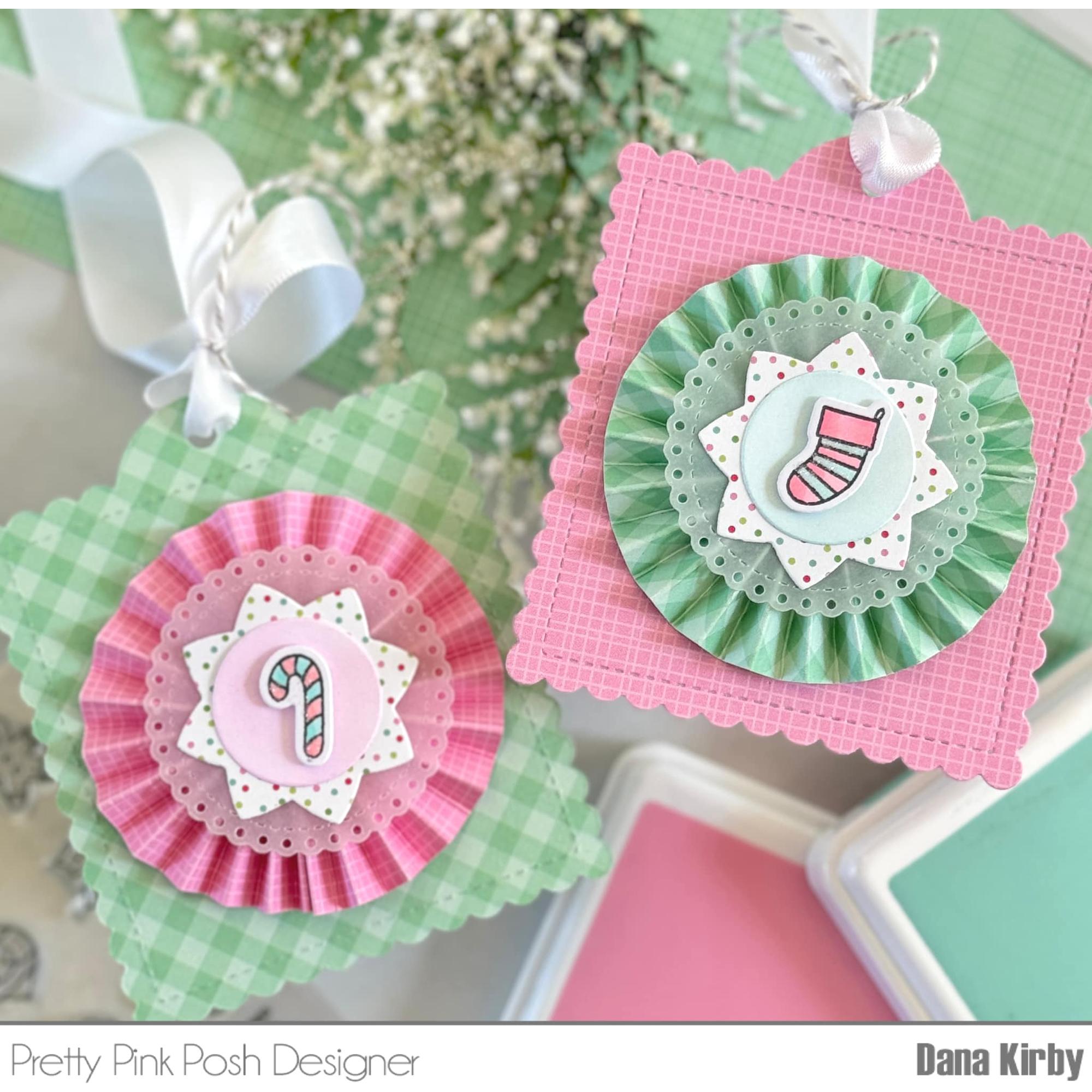 Pretty Pink Posh Holiday Icons Dies tags