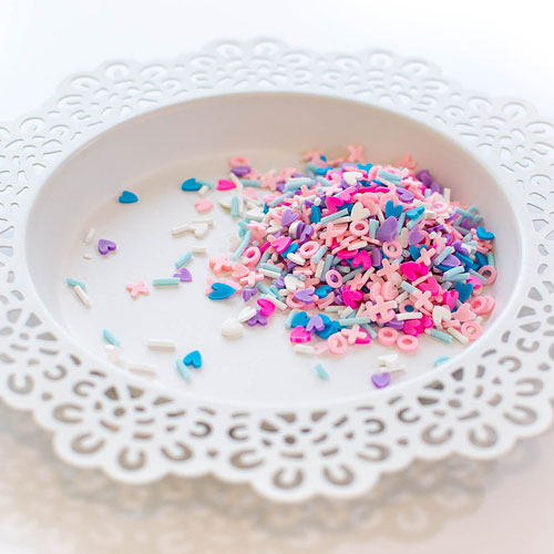 Pretty Pink Posh Hugs and Kisses Clay Confetti product image