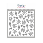 Pretty Pink Posh Layered Summer Fun Stencils