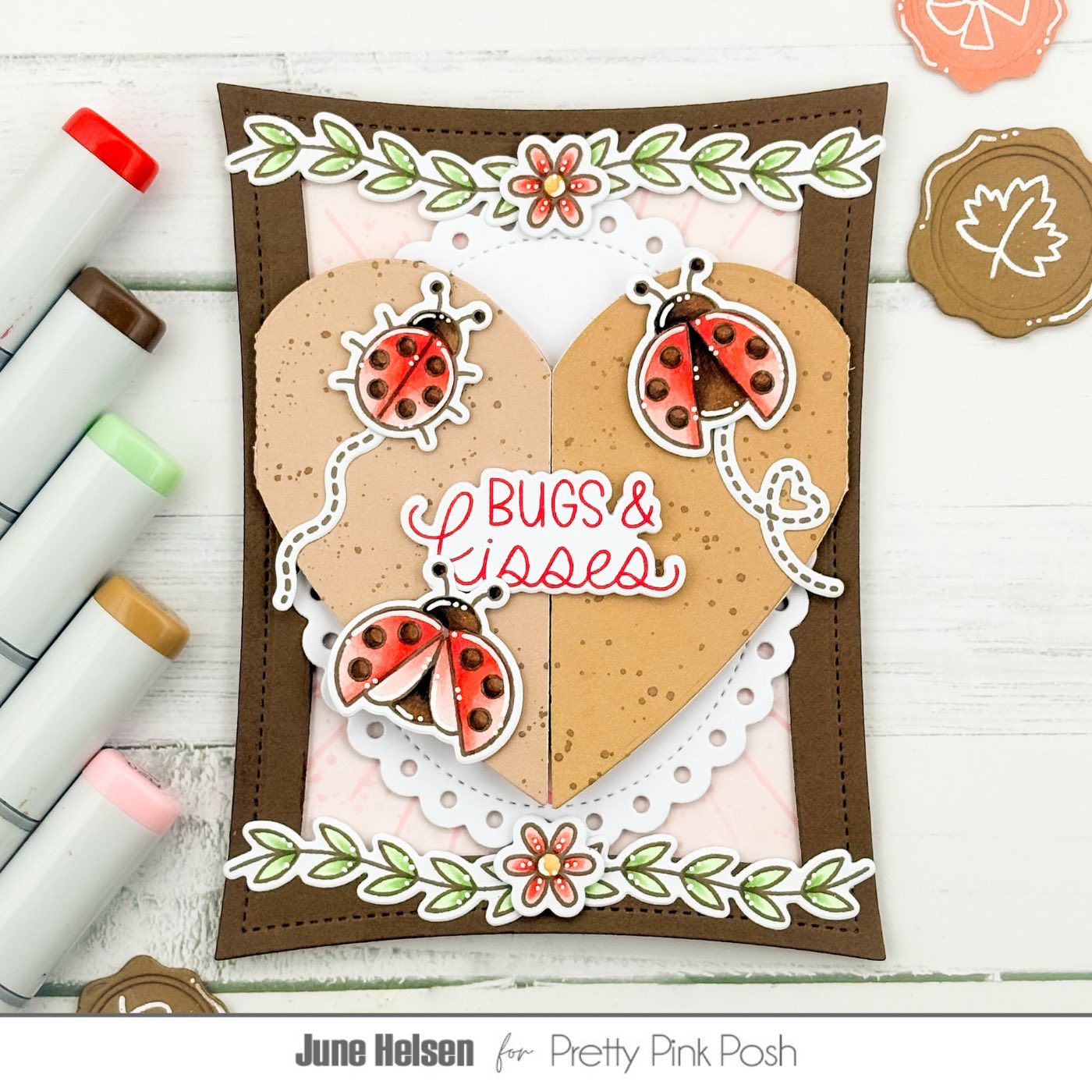 Pretty Pink Posh Lovely Ladybugs Dies flowers