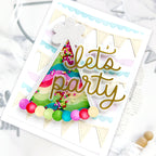 Pretty Pink Posh Party Time Glass Shaker Beads let's party | color-code:ALT01