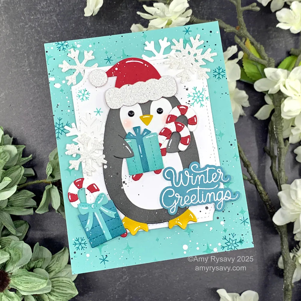 Pretty Pink Posh Penguin Holder Dies presents | color-code:ALT03