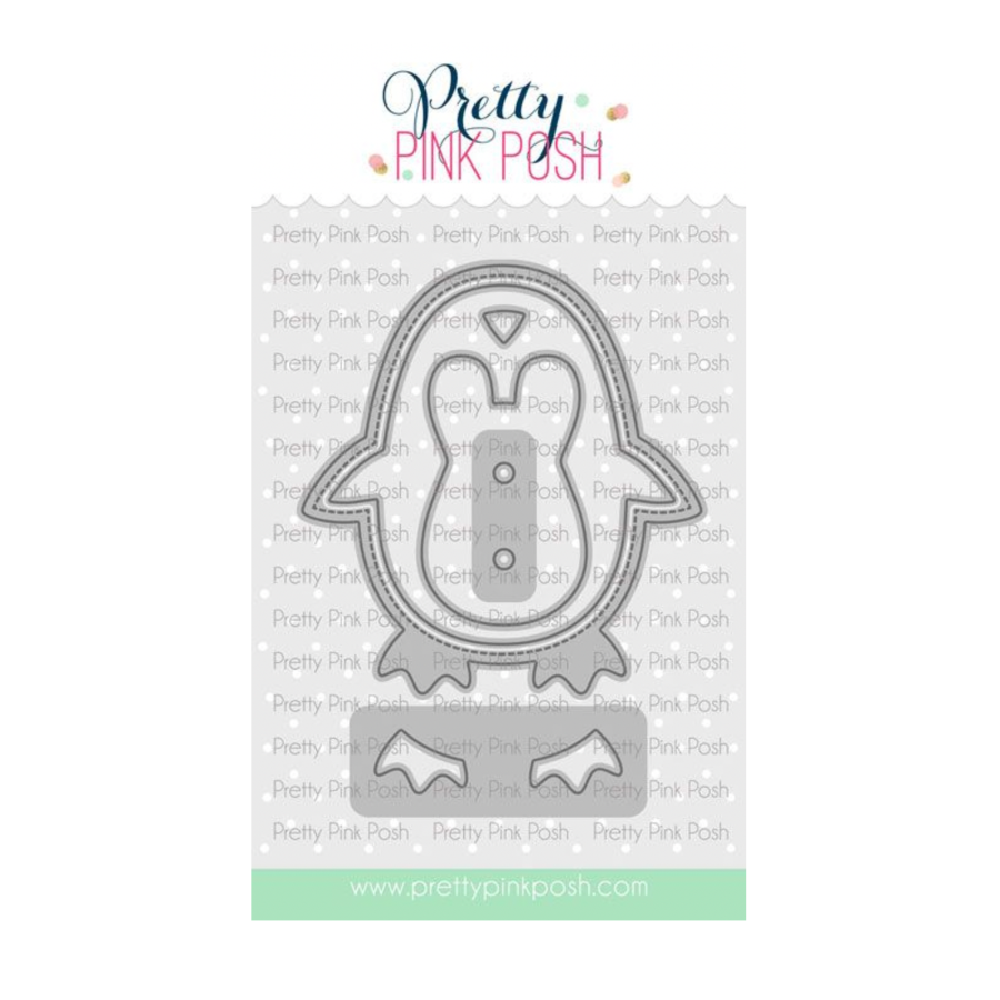 Pretty Pink Posh Penguin Shaker Dies