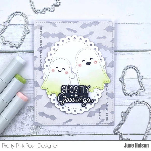 Pretty Pink Posh Scattered Bats Stencils*